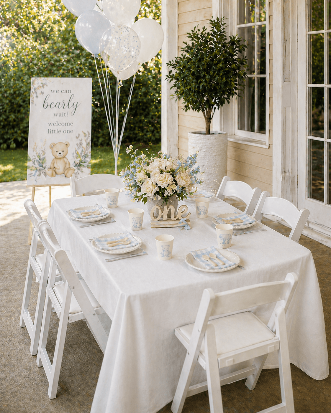 1 table with 6 chairs setup